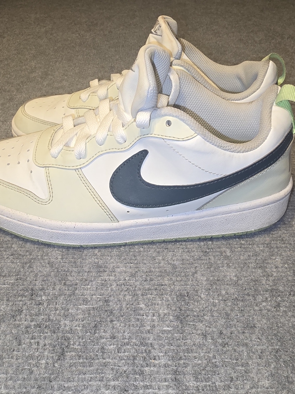 Nike Court Borough Low Recraft GS Coconut Milk Jungle Green Size 6.5Y Women 8